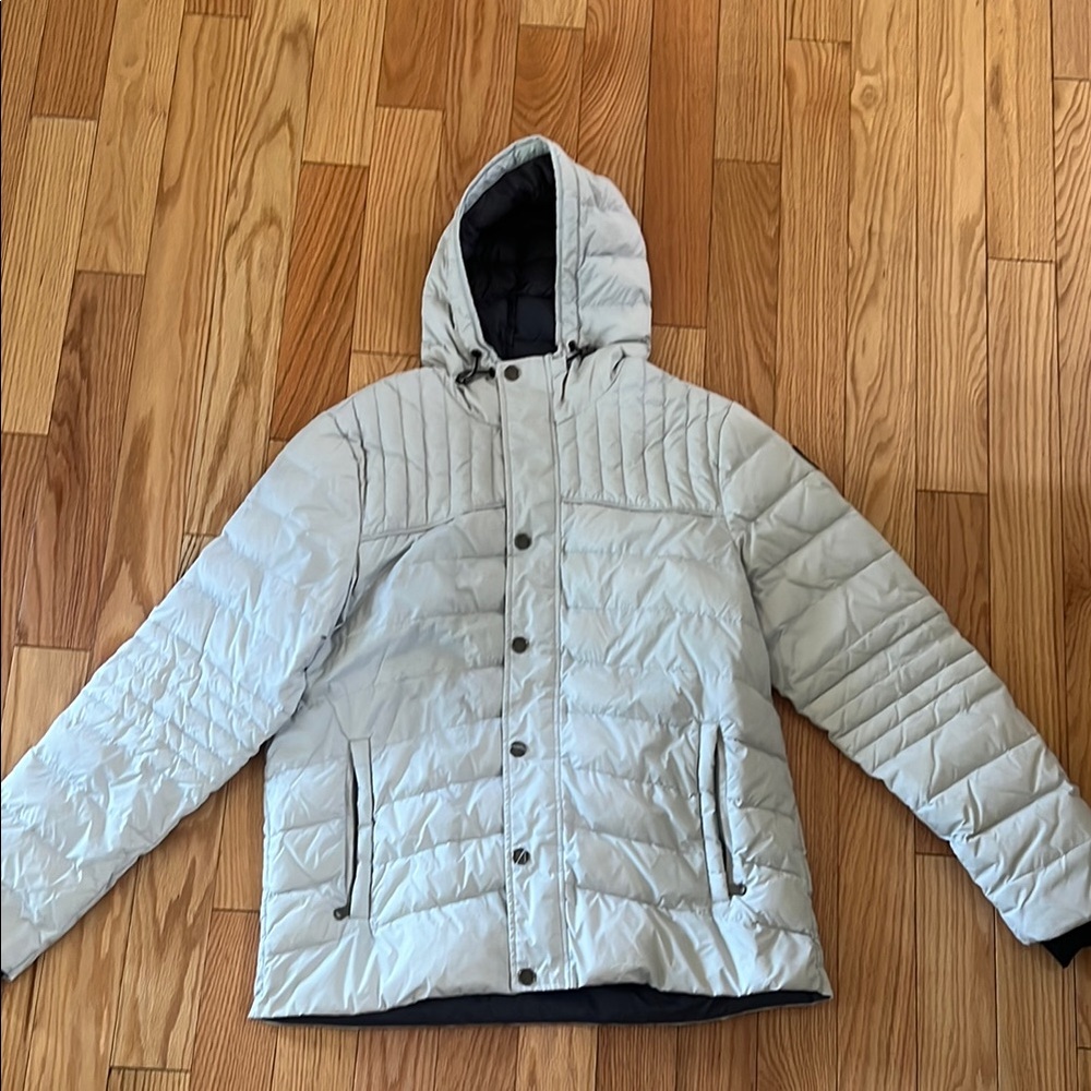 Stylish Light Gray Quilted Jacket